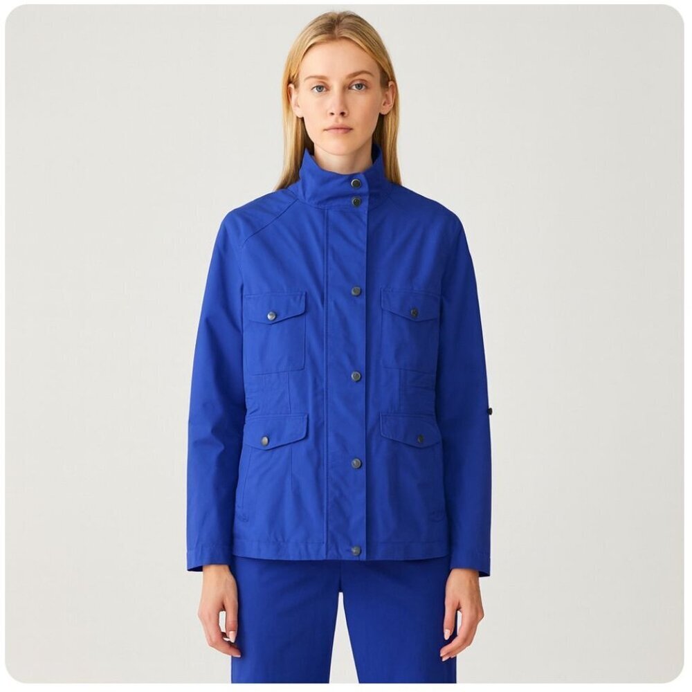 Peter Millar Element4 Waterproof Rain Jacket Sapphire Blue Size Large Nwt Golf
